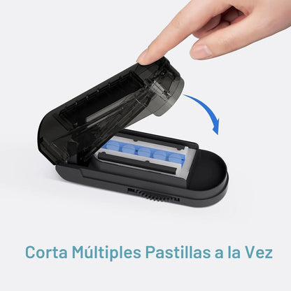 Cortador de pastillas ajustable. Corta varias sin esfuerzo