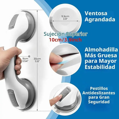 2x Agarradera auxiliar con doble ventosa. Más estabilidad sin perforar