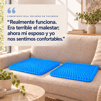 Cojín de gel para asiento Menos dolor al sentarte