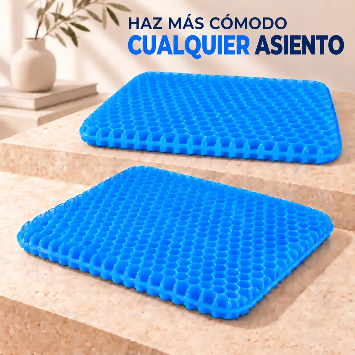 Cojín de gel para asiento Menos dolor al sentarte