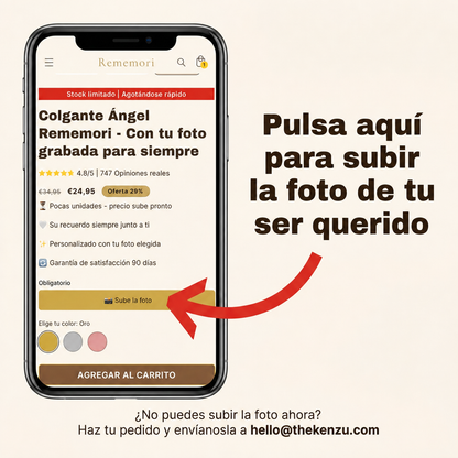 Colgante Ángel personalizado con foto